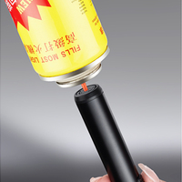 Briquet compact de style stylo Hymns 2026 à allumage rapide, briquet coupe-vent en métal à impact direct, rechargeable