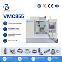 Centre d'usinage CNC robuste VMC855 avec commande SYNTEC 22MA, 10000 tr/min, BT40, ATC à disque 24T pour pièces automobiles