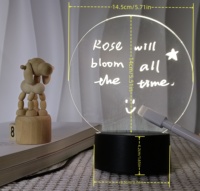 Nouveaux produits uniques DIY, panneau de messages en acrylique LED personnalisé pour mariage, cadeaux de Noël créatifs