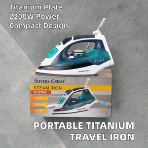 Professional Portable Titanium Flat <strong>Iron</strong> Travel Foldable <strong>Iron</strong> Steamer Machine Custom Mini Steam <strong>Iron</strong> Clothes <strong>Electric</strong> Household - Product Image 2