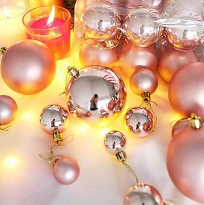 Vente directe d'usine, gamme complète et personnalisation forte, ensembles de boules en plastique suspendues pour décoration de sapin de Noël de 8 cm - Product Image 5