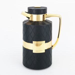 Juego de tetera de estilo árabe, 1000ml, carcasa de plástico, frasco de café interior de vidrio, tetera árabe Dallah - Product Image 2
