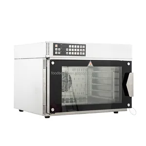 부엌 장비 탁상용 케이크 빵 굽기 기계 휴대용 산업 5 쟁반 전기 디지털 방식으로 증기 대류 오븐