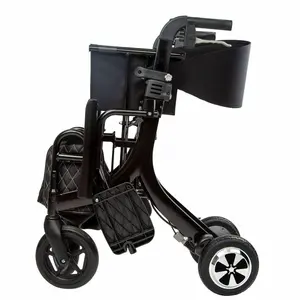 2023 Neuankömmling Outdoor Rollstuhl Rolla tor Elektrischer Rolla tor Walker Mit Sitz 2 in 1 Fahrer Rolla tor Walker Für ältere Menschen