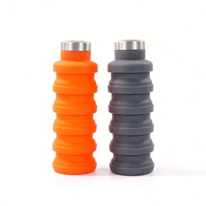 Promotion Outdoor Travel Gym Collapsible Silicone Water Portable Drinking Bottle Wholesale Sports Bottle Foldable for Selling - Product Image 4
