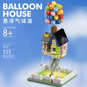 <span class=keywords><strong>Casa</strong></span> Voladora con Globos Moc 7025, Bloques <span class=keywords><strong>de</strong></span> Construcción <span class=keywords><strong>de</strong></span> Plástico ABS, Paisaje Urbano, 635 Piezas, Regalo Creativo, Juego <span class=keywords><strong>de</strong></span> Ladrillos 1:18 - Product Image 3