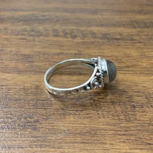 Bague de fiançailles pour femme classique en argent sterling 925 faite à la main pierre de lune exquise pierre précieuse pour les cadeaux de mariage-Made India - Product Image 4