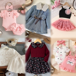 Groothandel goedkope, hoogwaardige kinderkleding, schattige gemixte kleding, willekeurige levering - Product Image 5