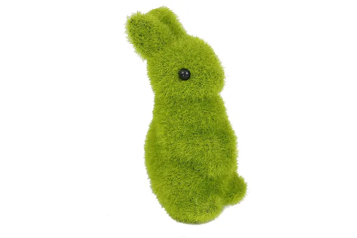 Venta caliente 11cm Pascua relleno y peluche Animal Pascua conejito decoración Peeps felpa falso musgo conejito de peluche