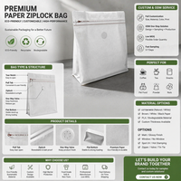 Sacs d'emballage pour café en papier kraft blanc à prix d'usine avec valve unidirectionnelle pour le stockage des grains de café torréfiés, fournitures pour les cafés