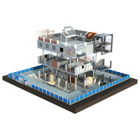 Maquettes architecturales imprimées en 3D, présentoirs de table de sable personnalisés, plans de parcs industriels, projets photovoltaïques à énergie renouvelable