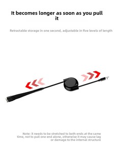 Cavo <span class=keywords><strong>USB</strong></span> Type-C <span class=keywords><strong>Micro</strong></span> MFI TPE Retrattile 3-in-1 Stongwire per Ricarica Rapida Compatibile con <span class=keywords><strong>iPhone</strong></span> 14/15/12/11 Pro Max - Product Image 4