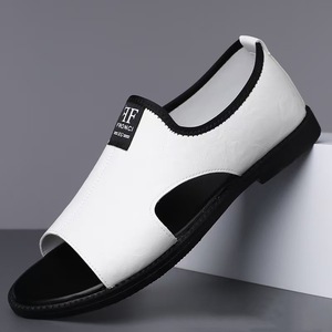 Sandales pour hommes, chaussures de plage respirantes à bout ouvert, semelle en caoutchouc, grande taille 38 à 48, commerce électronique transfrontalier, livraison directe - Product Image 1
