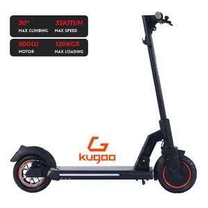 Kugoo 2024 G5 Model baru dapat dilipat 10 inci 500W skuter listrik Eropa stok Kanada, gudang Amerika