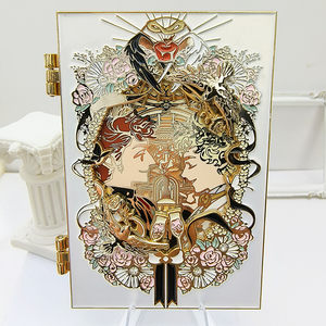 Diseño de regalo de Kunshan, China: Bisagra de metal esmaltado suave, chapada en oro, de zinc/latón, personalizada para - Product Image 1