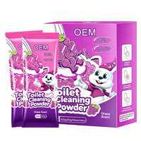 Poudre moussante éliminatrice d'odeurs et de taches pour nettoyer les cuvettes de toilettes