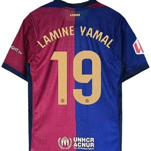 Camisetas de Fútbol del Barcelona Temporada 2025/26, Local y Visitante, Número 19, Yamal, Gavi, Lewandowski, Transpirables, 100% Nailon, Manga Corta - Product Image 5