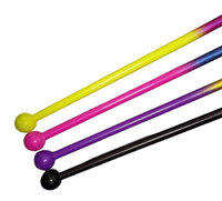 Bâtons de gymnastique rythmique multicolores à paillettes dégradées brillantes pour l'entraînement – Appareil de gymnastique artistique