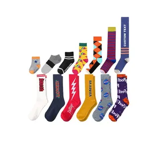 KT2- O036 OEM Socken Logo personal isierte Private Label Socken Baumwolle benutzer definierte Fußrohr Socken