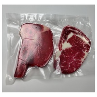 Vacumeerzakken voor voedsel, één zijde transparant, één zijde geëmbossed, plastic vacuümzakken voor diepvriesproducten, vlees, zeevruchten