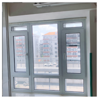 Ventanas de PVC de Doble Vidrio Blanco de Piso a Techo para Edificios Residenciales