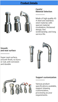 Vente d'usine : Raccords hydrauliques réutilisables, durables et standard – Assortiment de raccords hydrauliques réutilisables pour l'industrie de la restauration