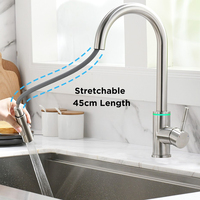 Robinet de cuisine intelligent à capteur tactile 1067 Luxury Gourmet avec LED, 3 modes d'économie d'eau, mélangeur eau chaude et froide
