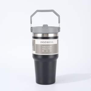 Taza Aislada al Vacío Color Lavanda de 20 Onzas (600 ml), Taza de Viaje Portátil con Asa para Deportes al Aire Libre y Uso Comercial - Product Image 5