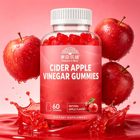 Gummies au vinaigre de cidre de pomme pour l'équilibre métabolique avec vitamines B6, B12, acide folique et racine de betterave – Marque privée