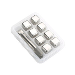 Boîte de rangement pour mini-glaçons réutilisables en acier inoxydable 304, pierres à whisky et à vin réfrigérantes - Product Image 4