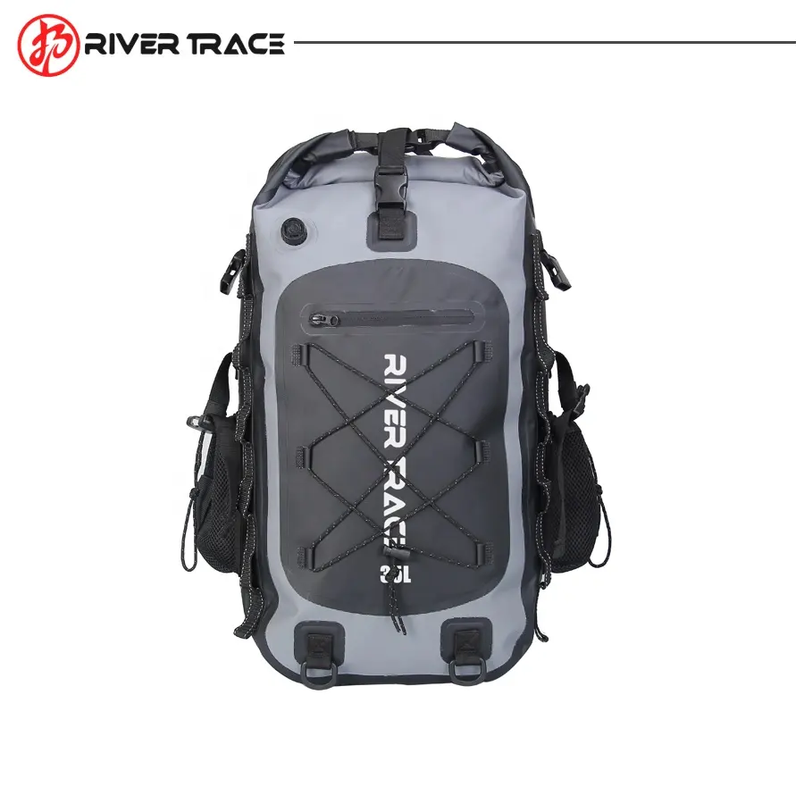 Custom Print Large Capacity 500d Pvc Tarpaulin IPX6 Waterproof Dry Backpack For Hiking Kayak Camping Outdoor Activities
