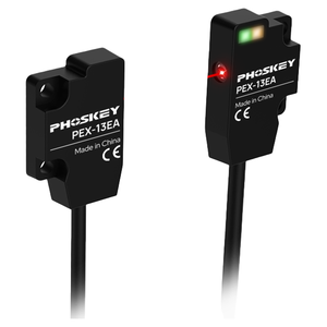 <span class=keywords><strong>Sensor</strong></span> Fotoelétrico Reflexivo Quadrado PNP NPN NO NC 12-24V com Montagem Lateral PEX-13E 500mm - Product Image 1