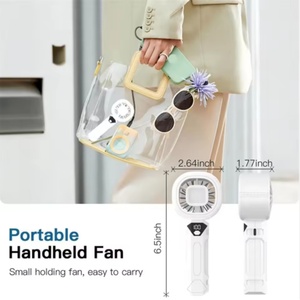 Ventilador de Mano Portátil Turbo, Mini Ventilador Personal con Pantalla Digital, 5 Velocidades, Carga USB - Product Image 4