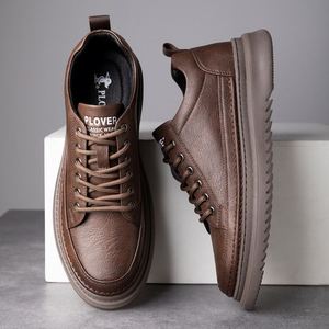 Nuevos Zapatos de Moda para Hombre, Zapatos Casuales de Suela Suave, Zapatos Casuales de Cuero de Caña Baja para Hombre - Product Image 3
