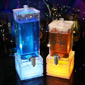 Dispensador de Cerveza con Patrón de Hielo Iluminado Wan Zhan, Contenedor Rectangular para Bebidas Frías, para Bares, KTV, Uso Comercial - Product Image 2