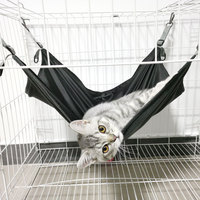 Hamac suspendu pour chat, lit pour chat en polaire réglable pour l'intérieur et l'extérieur, perchoir chaud pour animaux de compagnie pour l'automne et l'hiver