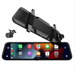 Écran tactile IPS de 9,66 pouces, rétroviseur, double objectif, CarPlay, enregistreur de conduite, <span class=keywords><strong>cam</strong></span>éra embarquée, <span class=keywords><strong>streaming</strong></span>, imagerie inversée pour boîte noire - Product Image 2