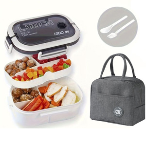 Zogifts Portable Two-Layer Compartment <strong>Frozen</strong> Packaging <strong>Boxes</strong> for Students and Office Workers Take-Away Food <strong>Lunch</strong> <strong>Boxes</strong> - Product Image 6