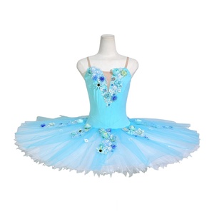 <span class=keywords><strong>Tutù</strong></span> Professionale da Balletto per Ragazze Fairy con Tulle Floreale in Nylon per Competizioni e Spettacoli di <span class=keywords><strong>Danza</strong></span> - Product Image 2