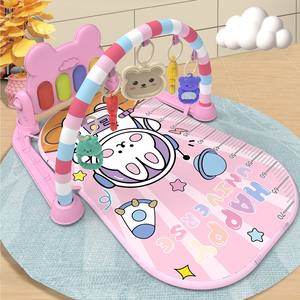 Tapis <span class=keywords><strong>d</strong></span>'éveil pour bébé de 0 à 18 mois, tapis de <span class=keywords><strong>jeu</strong></span> doux <span class=keywords><strong>avec</strong></span> piano et clavier, tapis de gymnastique musical pour bébé - Product Image 1