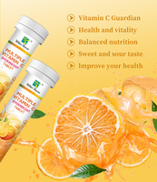 Complément alimentaire pour adultes, multivitamine C, comprimés effervescents, blanchiment de la peau, saveur de fruits, orange, 20 pièces, non destiné aux nouveau-nés