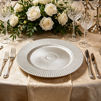Assiettes de présentation contemporaines de 13 pouces personnalisables pour les fournitures de fête et les services de table