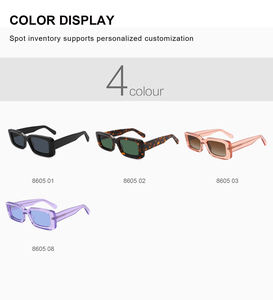 Gafas de sol clásicas Vintage 2024, venta al por mayor, logotipo personalizado, gafas de sol para mujer, gafas de sol de diseñador, gafas de sol Retro rectangulares a la moda - Product Image 2