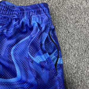 Pantalones cortos de baloncesto estampados personalizados Pantalones cortos deportivos de malla transpirable con bolsillo con cremallera Tallas grandes Diseña tus propios pantalones cortos - Product Image 6