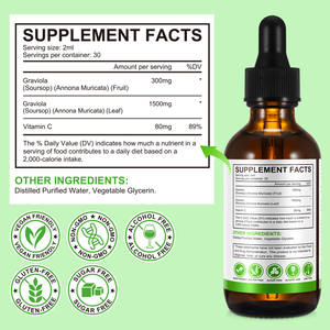 Acentiallabs Gouttes liquides de corossol (graviola) à absorption élevée pour le soutien cellulaire, le système immunitaire et la santé intestinale - Product Image 6