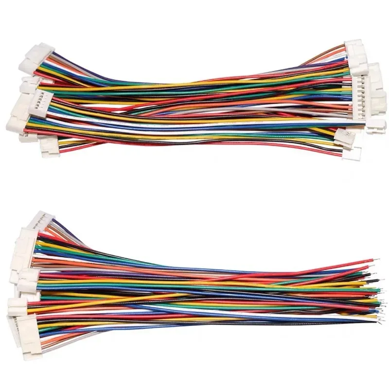 26AWG HY2.0mmピッチ2/3/4/5/6/7/8/9/10ピンハーネスケーブル10/20/30cmシングル/ダブルヘッド同じ方向/逆方向