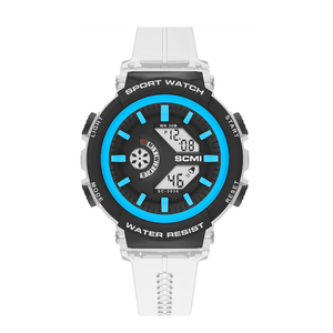 Reloj Deportivo Digital Multifunción LED con Correa Transparente, Resistente al Agua, Cronómetro, Luz de Fondo, Alarma, Semana, para Hombre y Mujer, para Actividades al Aire Libre - Product Image 5