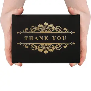 4 x6 photo size spark ink envelopes included thank you card black and gold for wedding, graduation