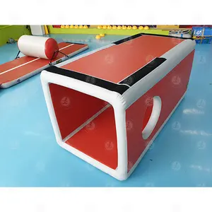 热卖儿童充气立方体室内运动游戏聚氯乙烯流行游戏便携式迷宫充气立方体迷宫物理列车