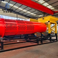 Trommel Pencuci Emas Kustom Pabrik dengan Pompa untuk Penghematan Air dalam Pertambangan